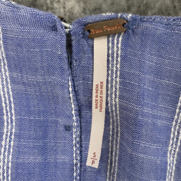 Free People Butterflies Chambray Midi Dress - Picture 4 of 4